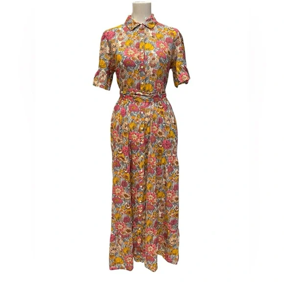 Trovata Martine Dress in the "Dawn Fleurettes" floral print Size:L - Picture 2 of 9